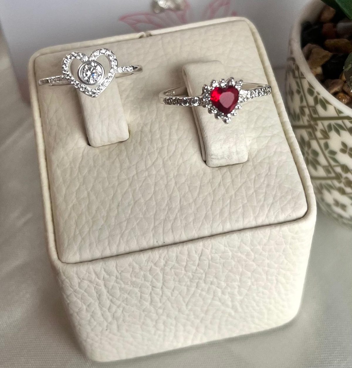 Anillo Corazón Blanco vista 1