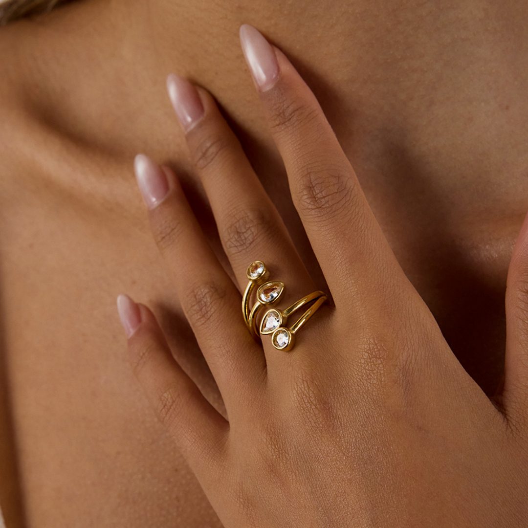 Anillo Rocío puesto